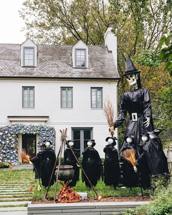 The coven on the lawn